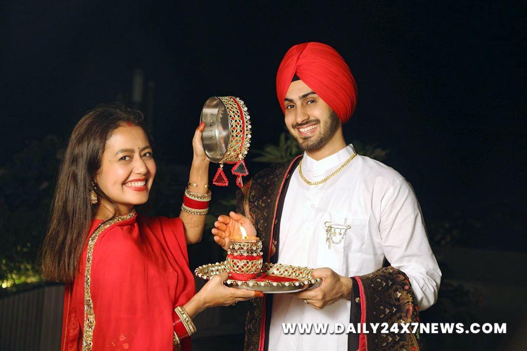 Neha Kakkar Mms - Neha Kakkar shares glimpses of first Karwa Chauth with husband Rohanpreet  Singh - Daily 24x7 News